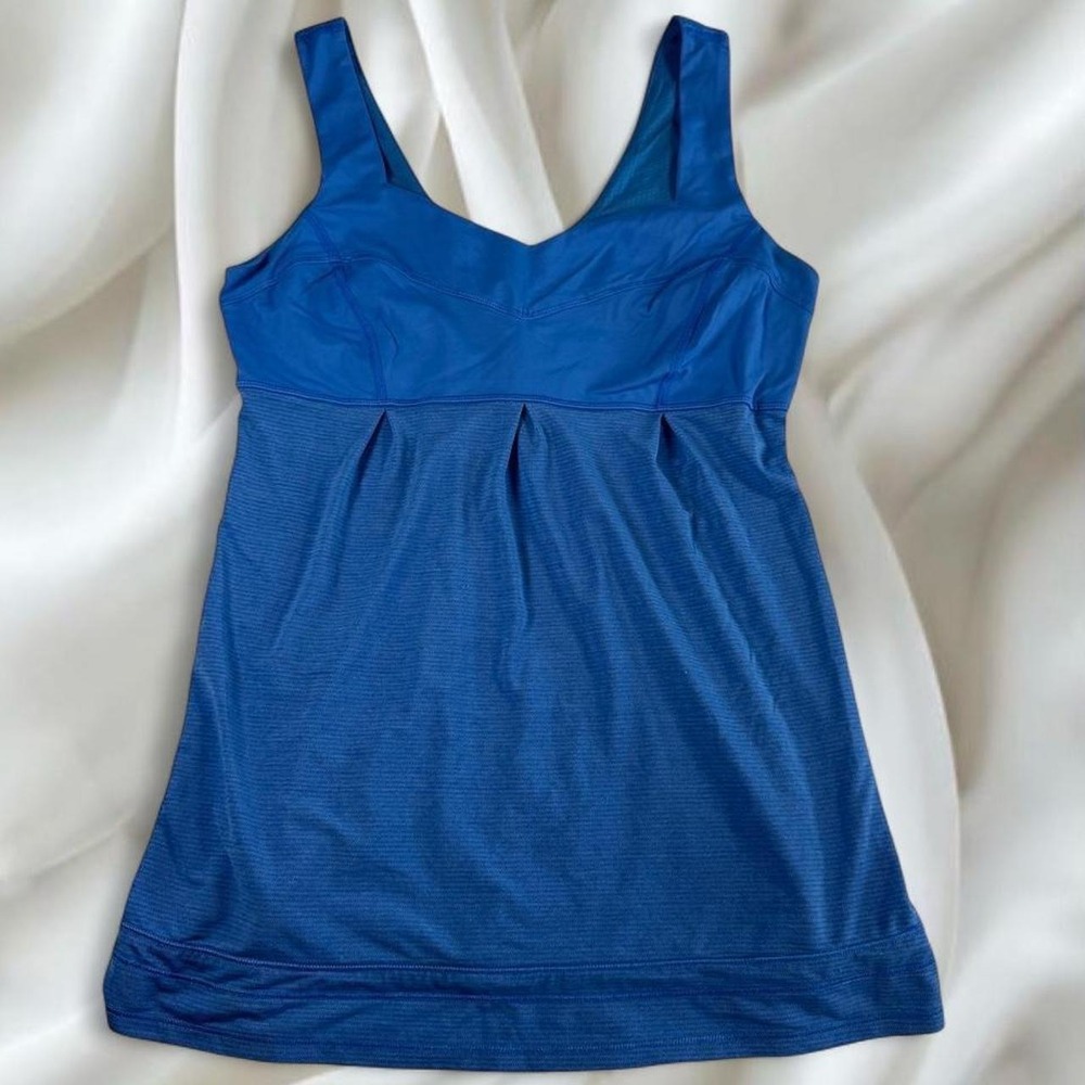 Lululemon blue babydoll tank top y2k‎ vintage athletic workout women's size 8